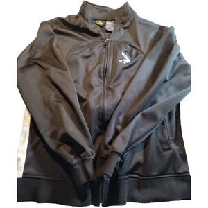 Shaq Shaquille O'Neal Polyester‎ Warm Up Jacket Men's Large Full Zip Black 1248